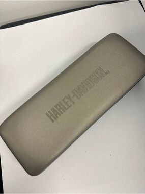 Harley-Davidson branded hard shell clamshell sunglasses case
